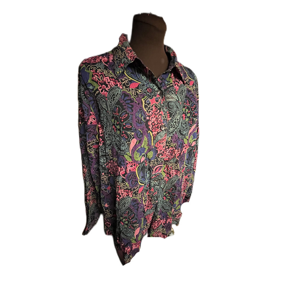 XL 100% Cotton Multi-Color Top